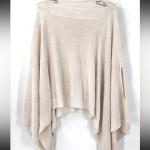 Lululemon Athletica Cream Poncho Sweater